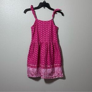 Gap Kids Girls Spring Pink Floral Print Dress size L.